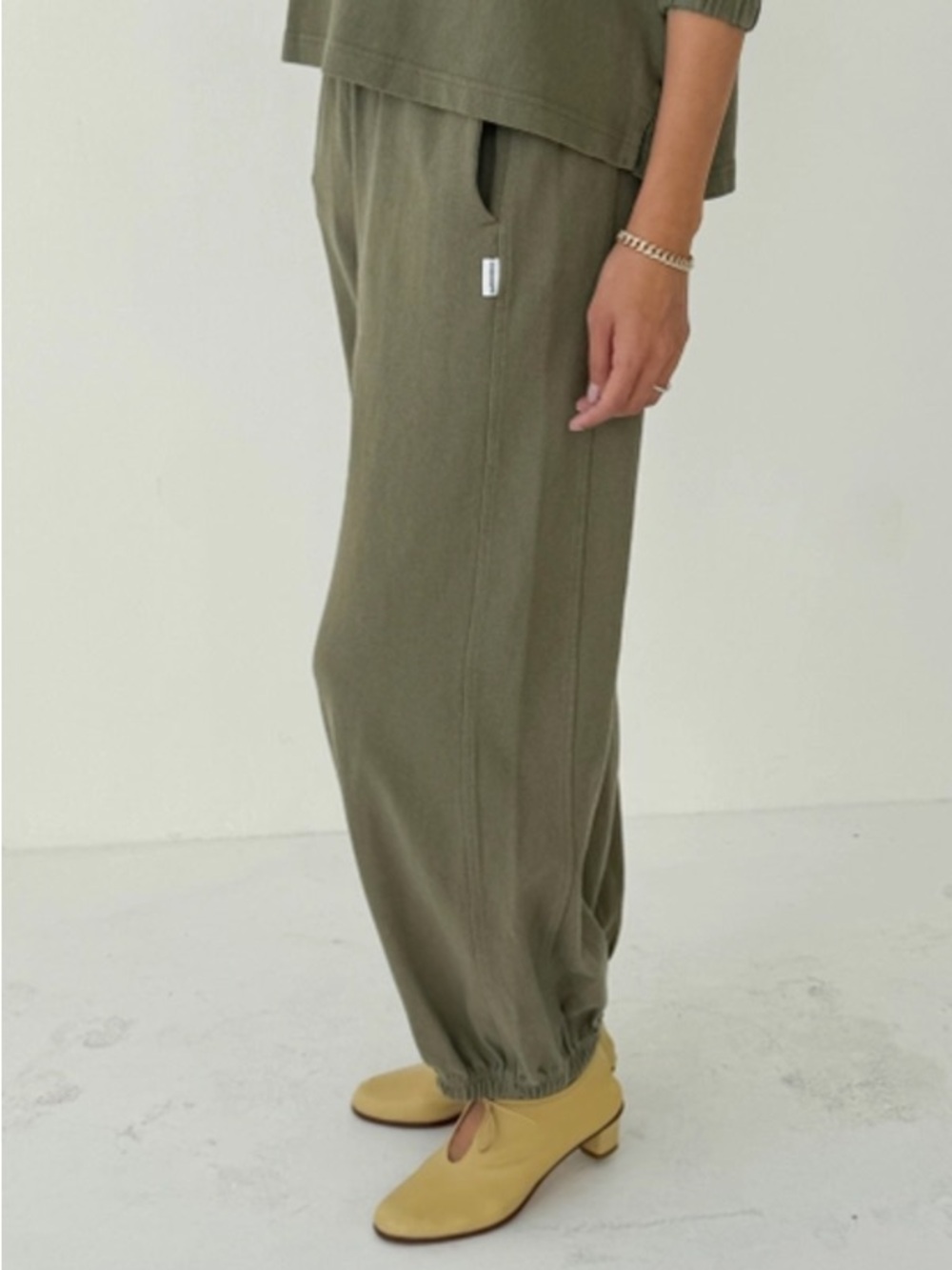 Relaxed Olive Drawstring Jumpsuit -